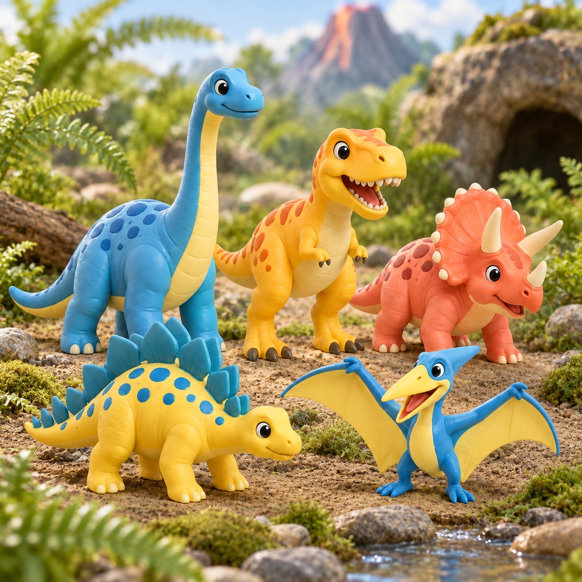 Dinosaur Adventure Figures — illustrative lifestyle image