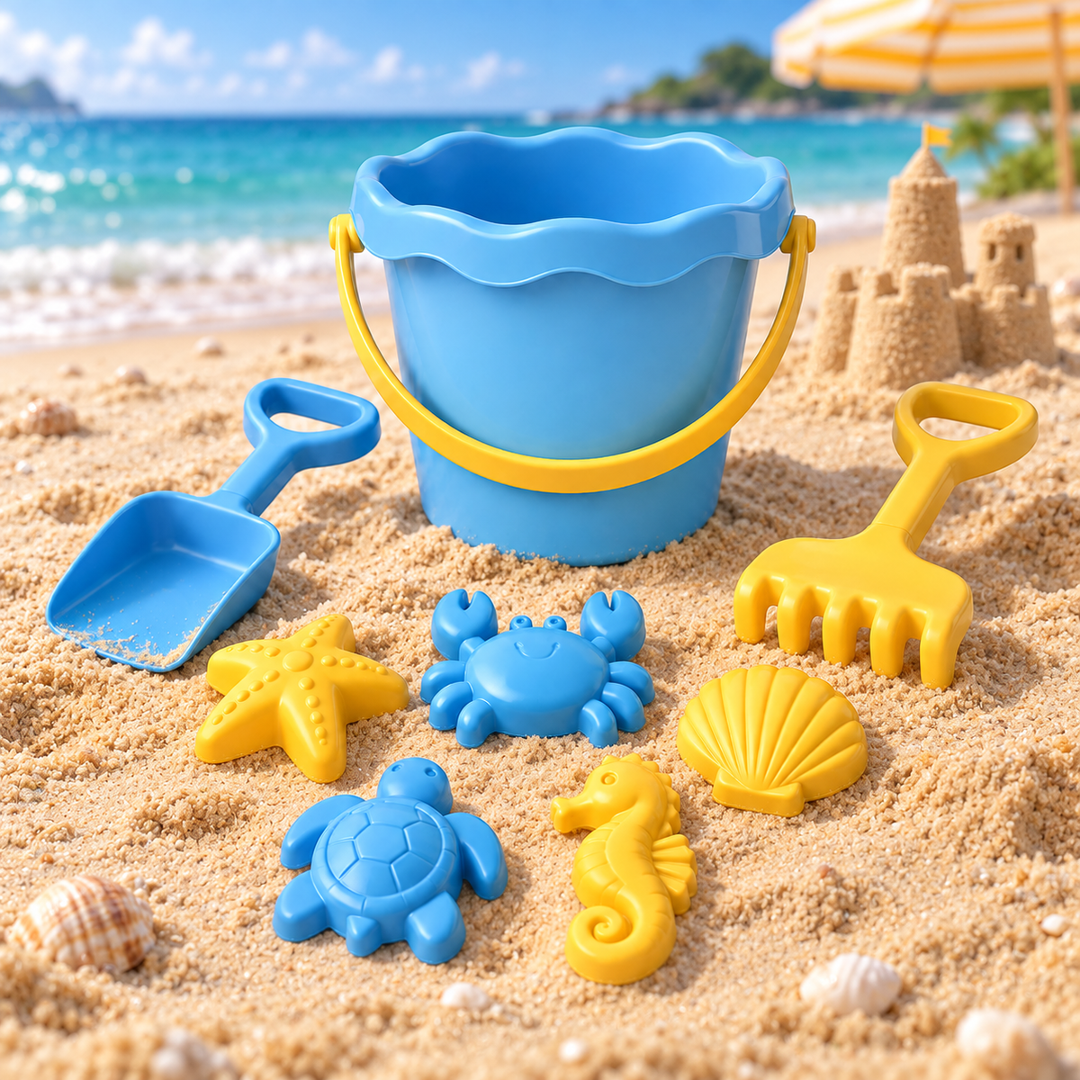 Beach Bucket Play Set — illustrative lifestyle image